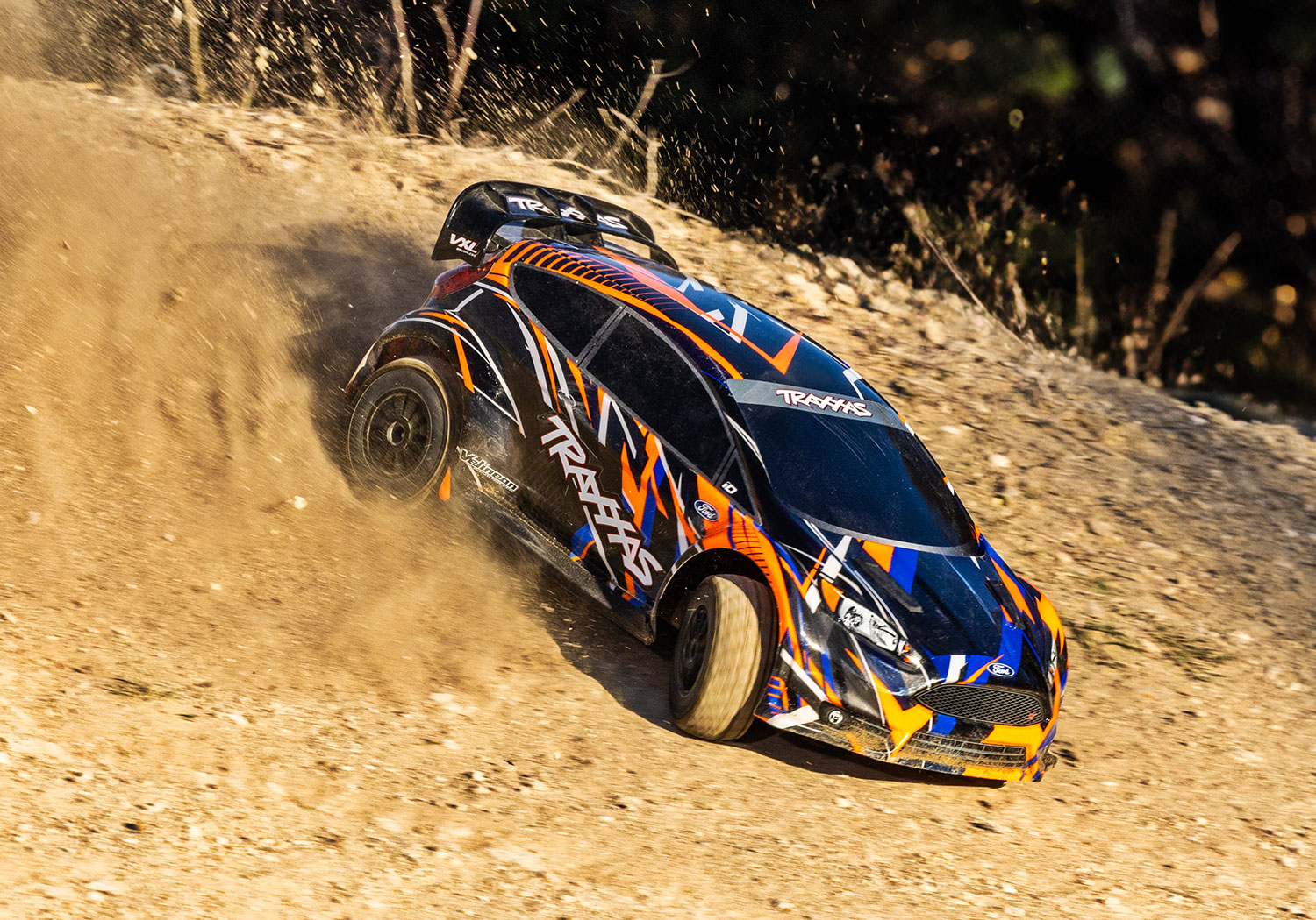 Orange Traxxas Rally Ford ST VXL